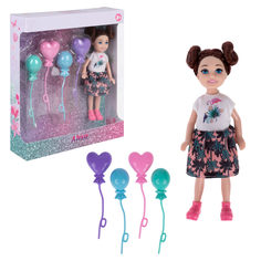 Кукла 1toy Alisa Little Love 15,2 см брюнет с возд шар