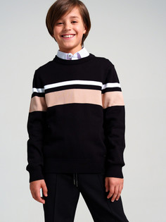 Джемпер детский PlayToday 22417029, черный, белый, бежевый, 140