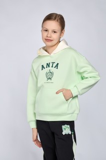 Худи детское Anta W362411704, Зеленый, 140