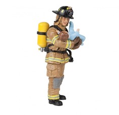 Фигурка PAPO Американский пожарный с ребенком 70008