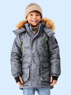 Куртка детская Premont WP324916, серый, 164