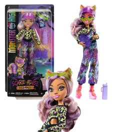 Кукла клодин вульф остров страха clawdeen wolf scare-adice island монстер хай monster high Mattel
