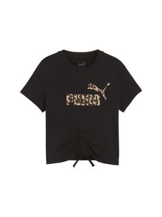 Футболка Puma Ess+Animal Knotted Tee G, черный, 164