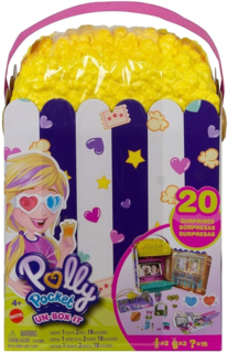 Игровой набор Polly Pocket Un-Box-It Карманный Мир Попкорн в кинотеатре GVC96