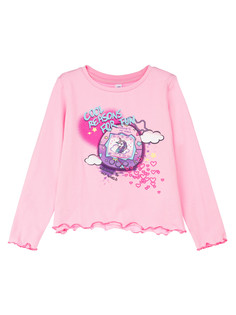 Лонгслив детский PlayToday 32422045, розовый, 110