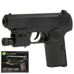 Пистолет игрушечный Shantou с лазерным прицелом и фонарем 1B02073