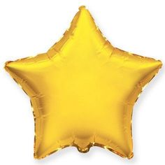 Шар фольгированный Flexmetal фигура с гелием - Звезда, золотой 81 см