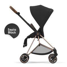 Прогулочная коляска Cybex Mios III шасси Rose Gold, Sepia Black