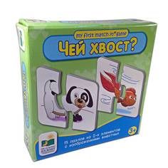 Набор пазлов "Чей хвост?", 15 шт из 2 элементов Learning Journey 115251