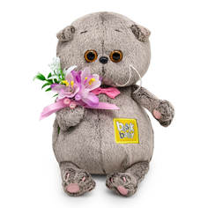 Игрушка мягкая BUDI BASA Басик BABY с подснежниками 20см