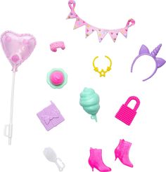 Аксессуары для куклы Барби серия Мода и Красота День рождения Barbie