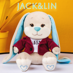 Мягкая игрушка Maxitoys плюшевая зайка в подарочной коробке JL-03202301-25