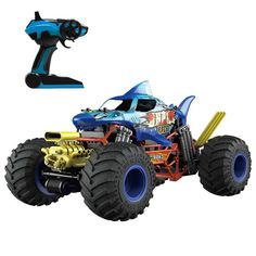 Машинка-внедорожник 1/10 Crazon Smoking Shark кузов Акула, дым