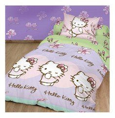 Комплект постельного белья Hello Kitty 1,5-спальный, наволочка 50х70 см Магнолия
