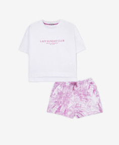 Пижама белая для девочек Gulliver (122-128)