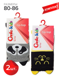Колготки детские Conte Kids TIP-TOP 17С-60СП, мол-серый (444),-желтый (446, 80-86