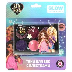 Косметика девочекам: тени для век с блестками, 6 г TIK TOK girl YS98082-TTG
