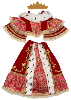 Карнавальный костюм Батик Королева, цв. красный р.116