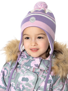 Шапка детская NIKASTYLE 11з15424, фиолетовый; розовый, 50-54