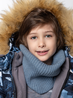 Снуд детский NIKASTYLE 17з15624, голубой, onesize