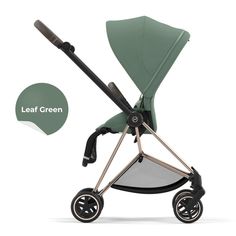 Прогулочная коляска Cybex Mios Mishka 540000013, Rose Gold, Leaf Green