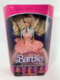 Кукла Барби коллекционная Peach Prett Barbie, лимитированная коллекция 1989