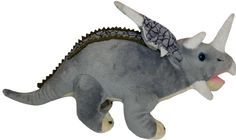 Мягкая игрушка - Динозавр Трицератопс, 43 см No Brand