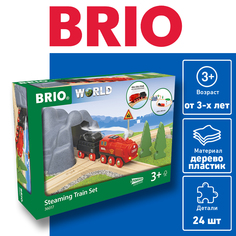 Железная дорога Brio с паровозом и вагоном Набор 36017