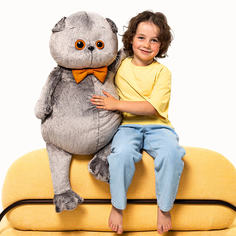 Мягкая игрушка BUDI BASA Budi Basa Басик с бархатным бантом 60см Ks60-01