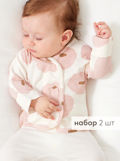 Рубашка детская Happy Baby 90123, beige&flowers, 50