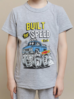 Футболка Batik 042_БК24 , серый меланж, 116 Батик