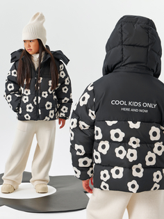 Куртка детская Happy Baby 89119-1, black(flower), 116