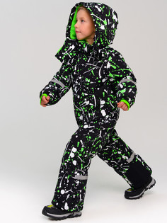 Комбинезон детский PlayToday 32412174, черный, белый, 122