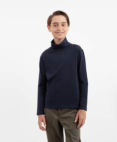 Водолазка трикотажная синяя для мальчика Gulliver, 152, 22411BJC1802