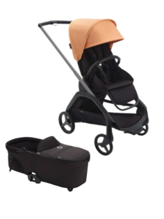 Коляска 3 в 1 Bugaboo Dragonfly Graphite MidnightBlack IslandCoral люлька bugaboo Black