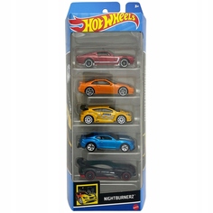 Набор игровой Hot Wheels Nightburnerz из 5 машинок, HTV43