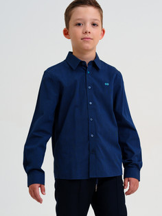 Рубашка детская PlayToday 22417067, темно-синий, 146