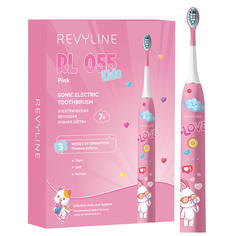 Детская зубная электрическая щетка Revyline RL 055 Kids розовая