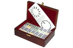 Домино профессиональное D9 в деревянной шкатулке с флоком 21*13,5*7 см 999-RT-055 Ровертайм