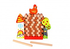 Развивающая игрушка Tooky Toy, Развивающая игра баланс Курочка