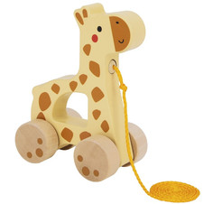 Каталка Tooky Toy, на веревочке Жираф