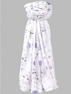 Пеленка Daisy Design Муслиновая Мишка с шариком 130х130 см Сиреневый