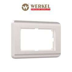 Рамка для двойной розетки Werkel W0082113 Stream перламутровый пластик