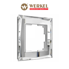 Рамка для розетки / выключателя на 1 пост Werkel W0011220 Diamant зеркальный стекло