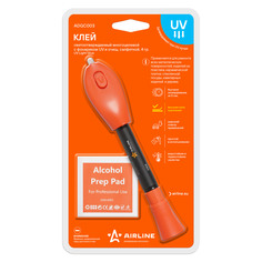 Клей светоотверждаемый многоцелевой c фонариком UV и очищ. салфеткой, 4 гр. (ADGC003) Airline