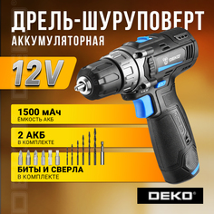 Акк. безударная дрель-шуруповерт DEKO GCD12DU3 SET3 063-4097