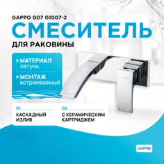 Смеситель для раковины Gappo G1007-2