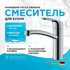 Смеситель для кухонной мойки Hansgrohe Focus-E2 31806000 хром