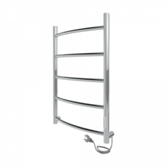 Полотенцесушитель электрический INDIGO Arc Lux 80/40 таймер, универсальный монтаж