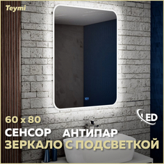 Зеркало настенное с подсветкой в ванную 60 T20204SA Teymi